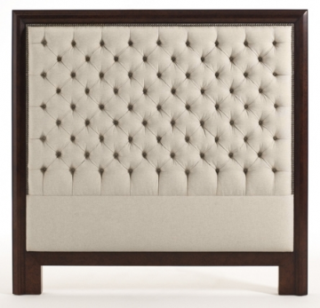 The Wood Frame Button headboard features plush button-tufting, a 